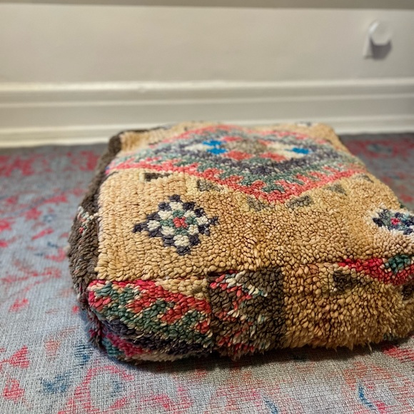 Vintage Moroccan Pouf - Picture 3 of 7